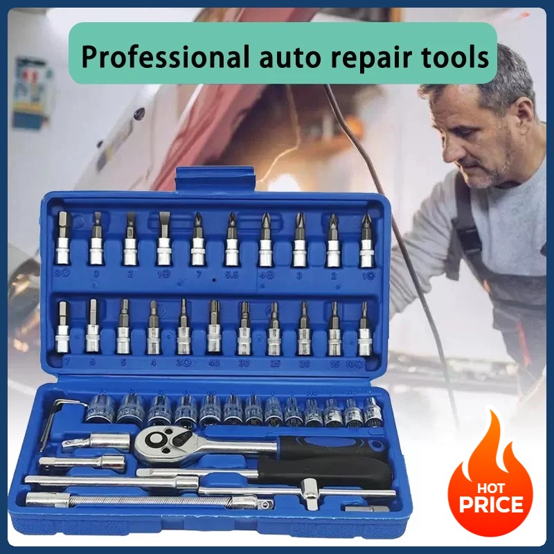 46-in-1 Heavy Duty Automotive  - Car Workshop Tools Kit recension och pris