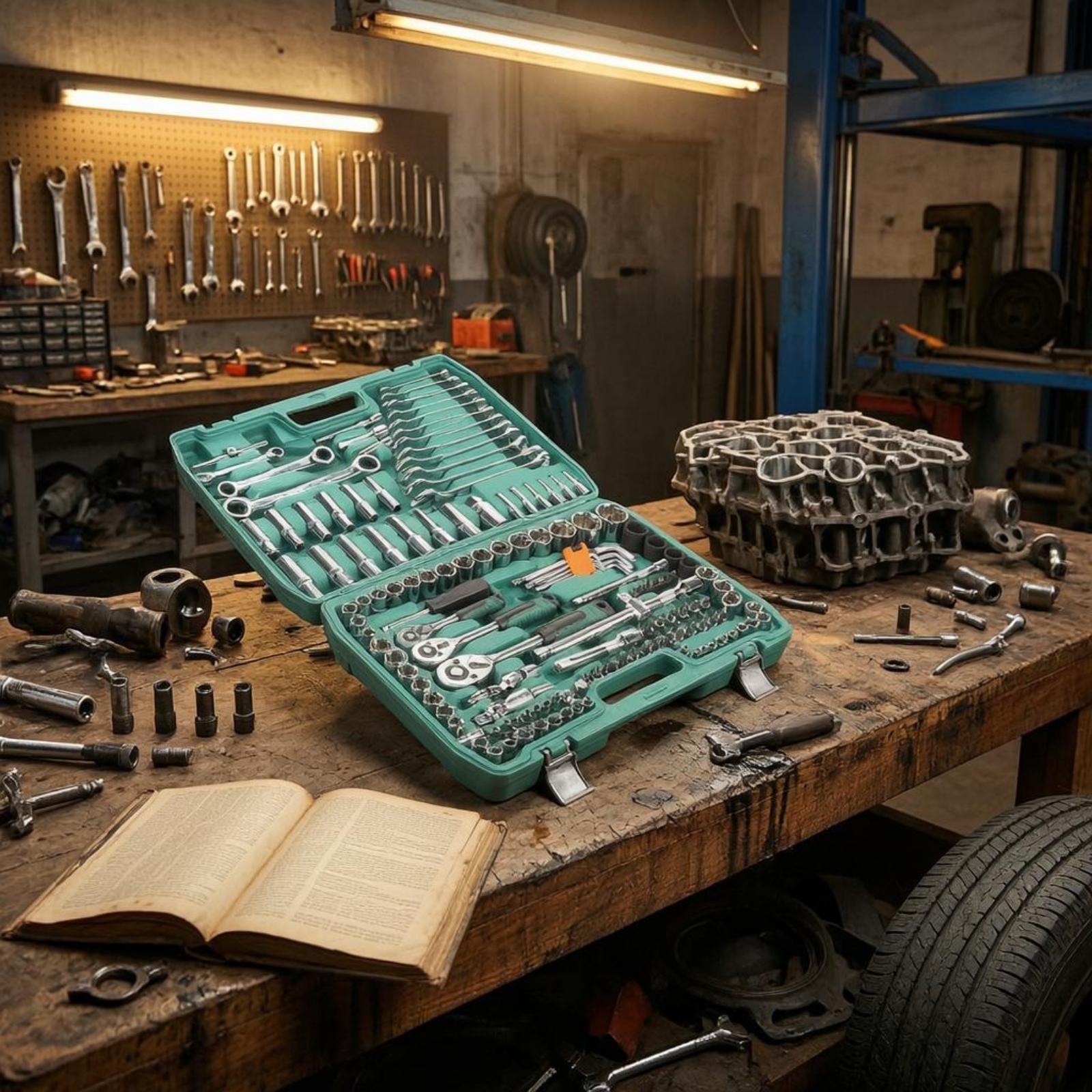 Ratchet Socket Wrench Set 151  - Car Workshop Tools Kit recension och pris