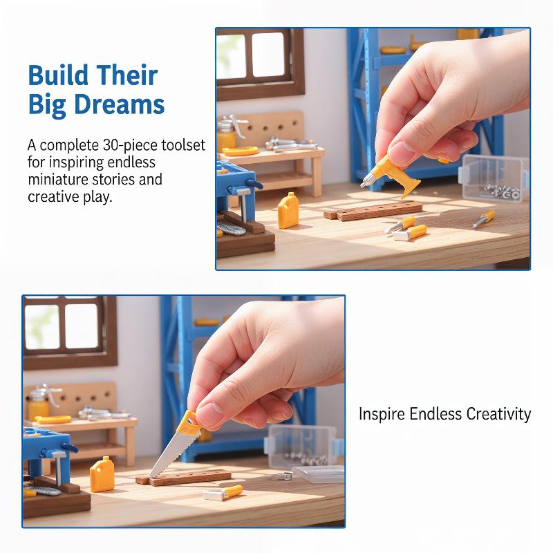 Dollhouse Workshop Mini Tools  - Workshop Tools Toy recension och pris